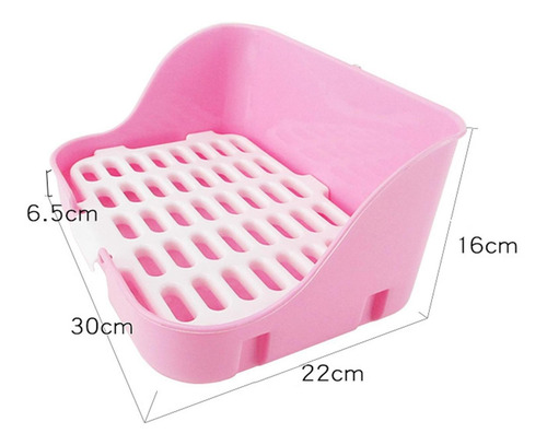 2x Caja De Arena Para Conejos Orinal Inodoro Para Mascotas