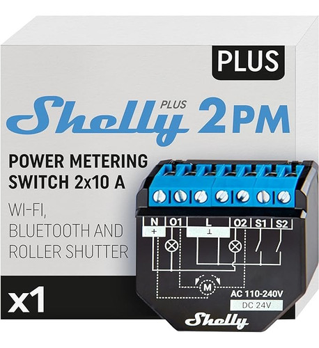 Shelly 2pm Plus | Automatización Del Hogar