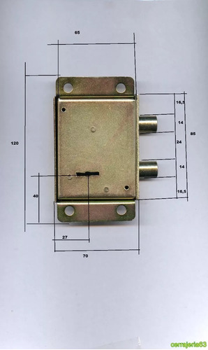 2 Cerrojos  De Arrimar Candex Modelo 109 Hermanados