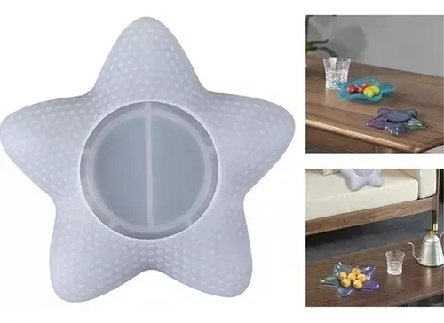 comprar Kit Epoxi + Molde Silicona Plato Estrella Texturado