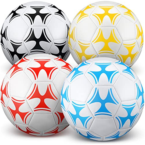 Tradder 4 Pcs Soccer Ball With Pump Christian Charity Donati