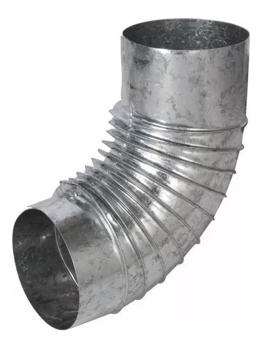 Codo Chapa Galvanizada 6 Pulgadas 45° Ventilacion Zingueria