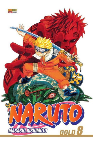 Naruto Gold Vol. 8, de Masashi Kishimoto. Editora Panini, capa mole em português, 2022