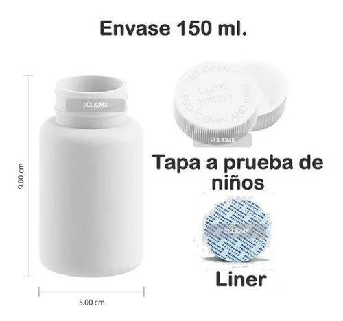 Envases Frasco Pastillero Capsulero Pvc Df 30 Capsulas