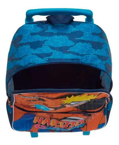 Mochila Rodinha Lancheira Estojo Naruto Shippuden Kurama