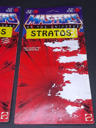 Lote Cartones Muñecos He-man Top Toys Originales Años 80 (Usado)