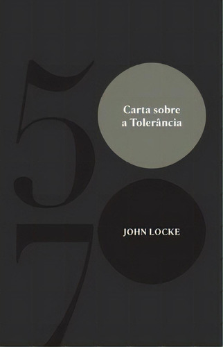 Carta Sobre A Tolerância, De Locke, John. Editora Edições 70 Em Português
