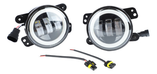 2 Faros Antiniebla Led Impermeables De 4' Para Parachoques