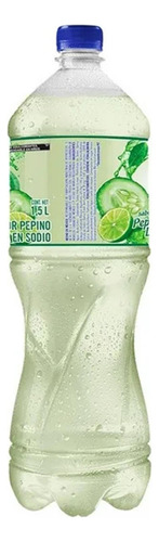 12 Pack De Agua De Sabor Limon Pepino Be Light 1.5 Lts