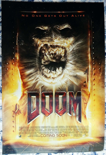 Doom Dwayne Johnson Poster De Cine Original 100 X 70 Cm 2005