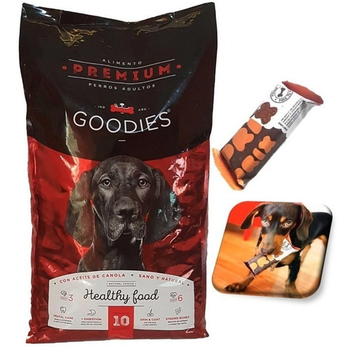 Imagen 1 de 10 de Alimento Balanceado Premium Perro Goodies 10kg Bolsa Grande