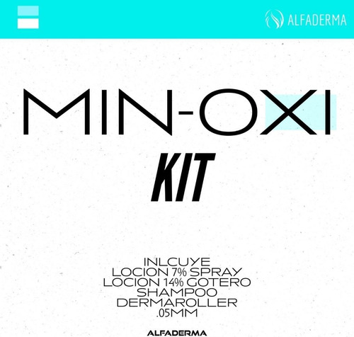 Kit Alfa Derma Para Cabello Y Barba Minoxi Con Dermaroller