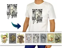 Comprar Plantillas De Aves Para Sublimar Remeras Niña - Sublimacion 