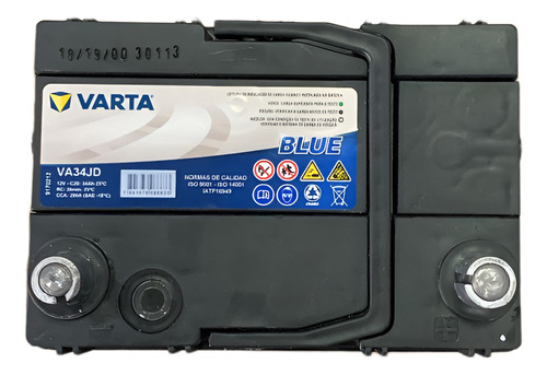 Bateria Auto Varta Blue Va34jd 12v 34ah