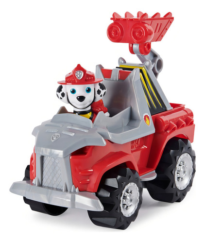 Paw Patrol Dino Vehículo Temático Marshall Color Rojo
