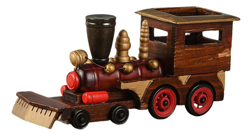 Elegante Modelo De Tren De Madera Para Decoración De C