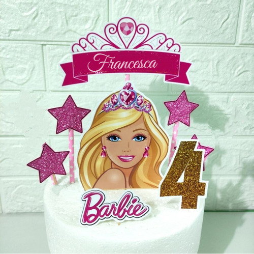 Toppers Cake Adorno Para Torta. Barbie 