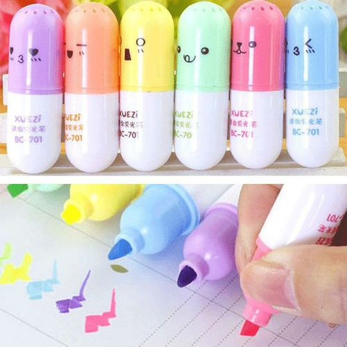 Resaltador C/forma Helado Love Color Variado Papeleria Set 5