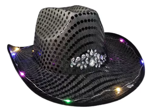 Sombreros Cowboy Cowgirl Led Corona Vaquero Carioca Top X 4