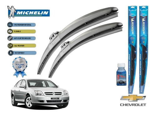 Par Plumas Limpiabrisas Chevrolet Vectra 2004 Michelin