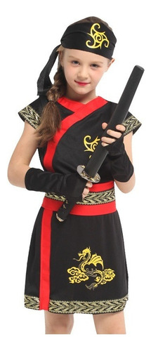 Traje De Samurái Para Niños, Disfraz De Halloween Ninja