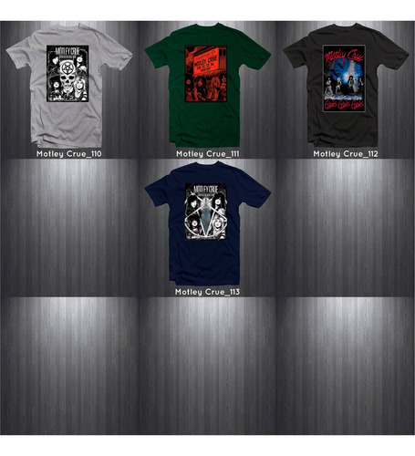Imagen 3 de 4 de Playeras Motley Crue Poster - 13 - Modelos Disponibles