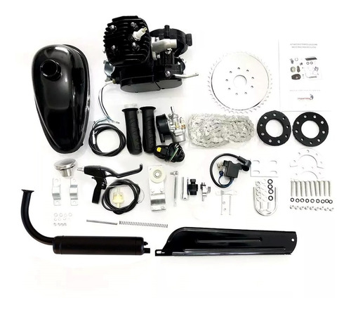 Kit Motor Para Bicicleta Gasolina Completo  80cc 2 Tempos 