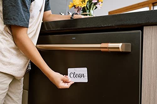 Imagen 4 de 7 de Iman Decorativo Imán Para Lavavajillas De Madera Blanca Y N