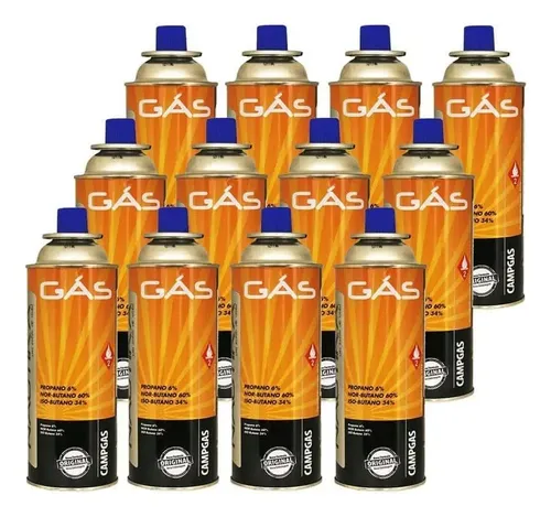 Nautika 12 Latas Refil Gás Campgás Ntk 227g