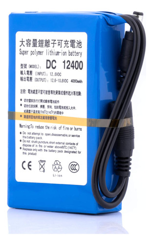 Abenic Dc 12v 2a 24w 4000mah Super Recargable Protable Liion