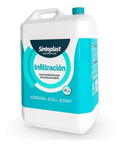 Infiltracion Para Humedad Cimientos Sinteplast 10 Lts 