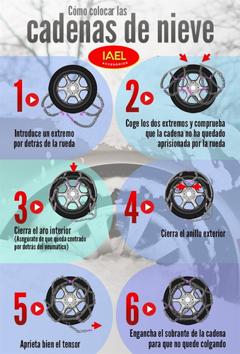 Imagen 6 de 11 de Cadenas Barro Nieve Camioneta Rodado 265/70-17.5 Iael Cd-260