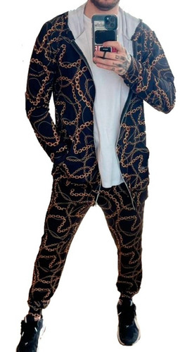 Imagen 2 de 7 de Conjunto Campera Y Jogging Pantalon Elastizado Hombre