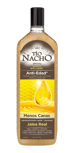 Shampoo Anti-edad Tío Nacho Presentación De 1 L 2 Botellas