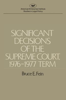 Libro Significant Decisions Of The Supreme Court 1976-77 ...