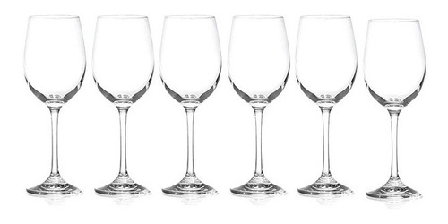 Set 6 Copas De Cristal Para Vino Wayu