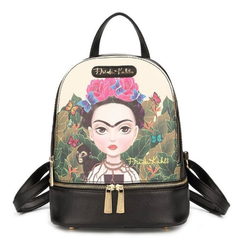 Mochila Frida Kahlo Cartoon Original Small Backpack Fjc930