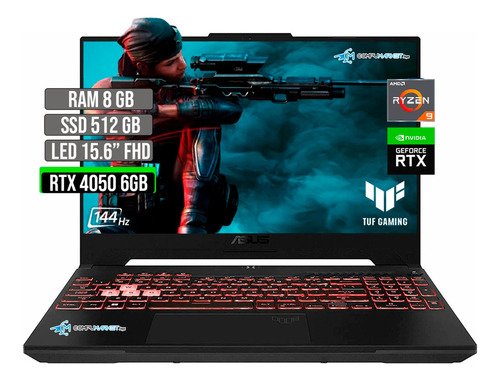 Asus Tuf Amd Ryzen 9 7940hs Ssd 512gb Ram 8gb Rtx 4050 6gb