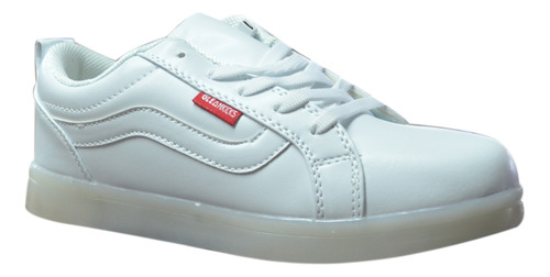 Tenis Luz Led Gleamkicks Adulto Blancos