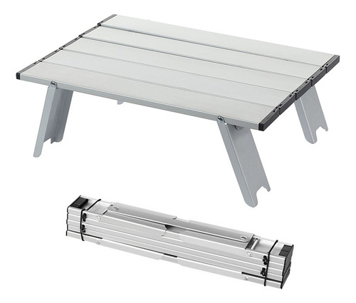 Mesa Plegable Pequeña De Camping, Mesa Portatil De Aluminio