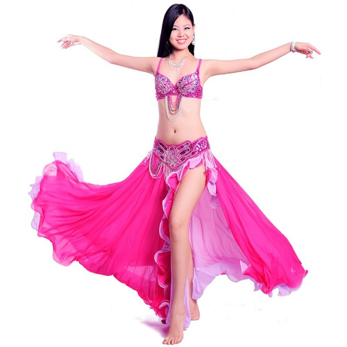 Hermoso Vestuario Profesional Para Danza Arabe Bellydance