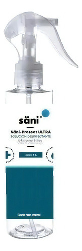 Säniprotect Ultra Spray 250ml Base Sales Cuaternarias Y 70%a Fragancia Menta