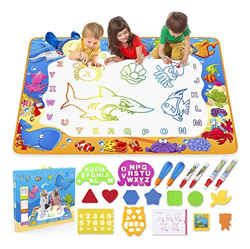 Toyk Aqua Magic Mat - Niños Pintar Escribir Doodle Doodle T