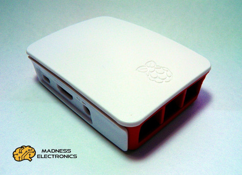 Caja Para Raspberry Pi 2/ Pi 3 Blanco Y Rojo - Oficial