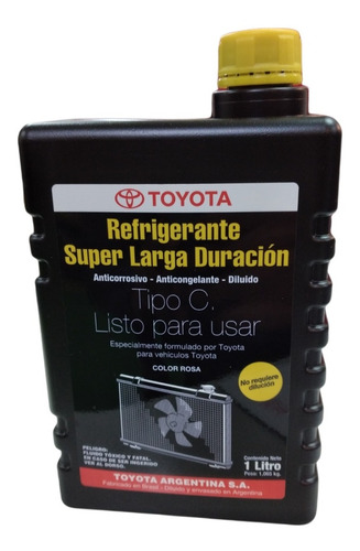 Imagen 1 de 9 de Liquido Refrigerante Original Toyota