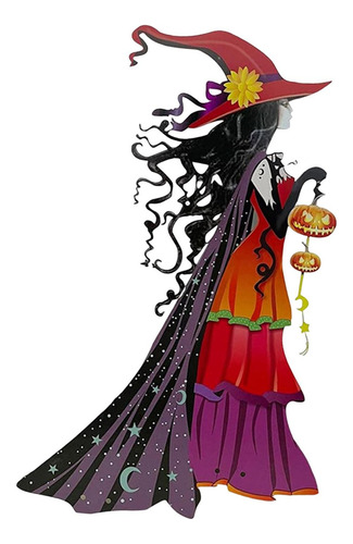 Cartel De Halloween Con Decoración De Jardín De 39cmx20cm
