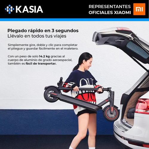 Scooter Electrico Xiaomi M365 Luces 40km Foston