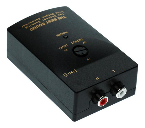 1 Pieza Convertidor De De Nivel Bajo Rca Salidas Con Cable