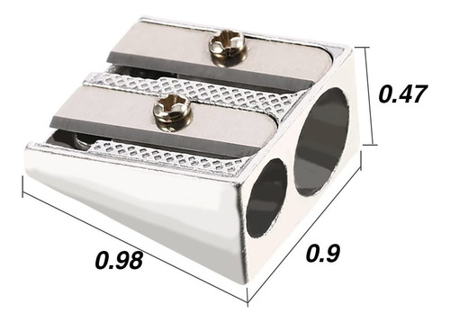 Sacapuntas De Aluminio Doble Orificio X36 Unidades