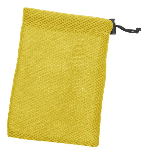 Bolsa De Almacenamiento Con Cordón De Malla Amarillo